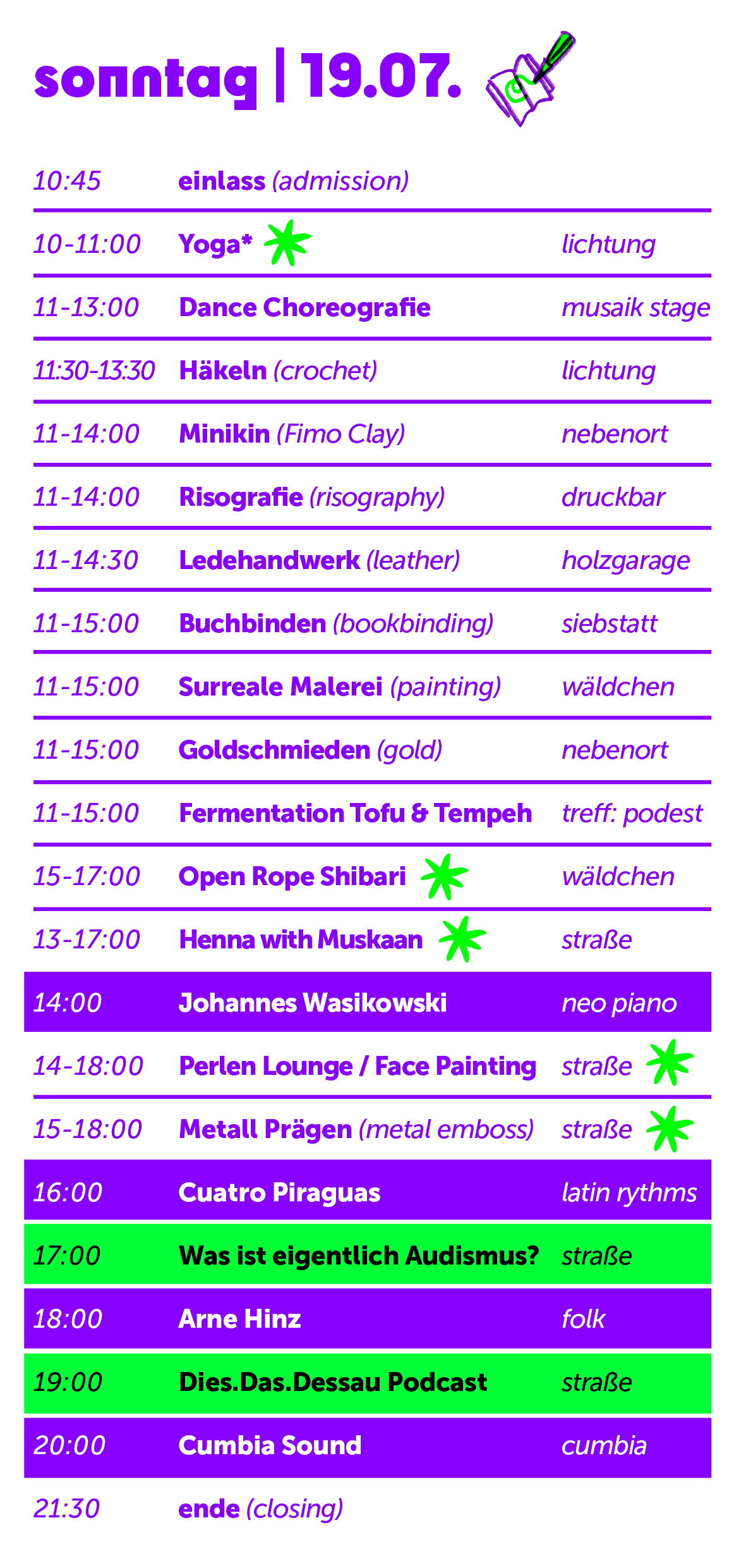 klink26_programm2 klink festival 2026 Programm Sonntag